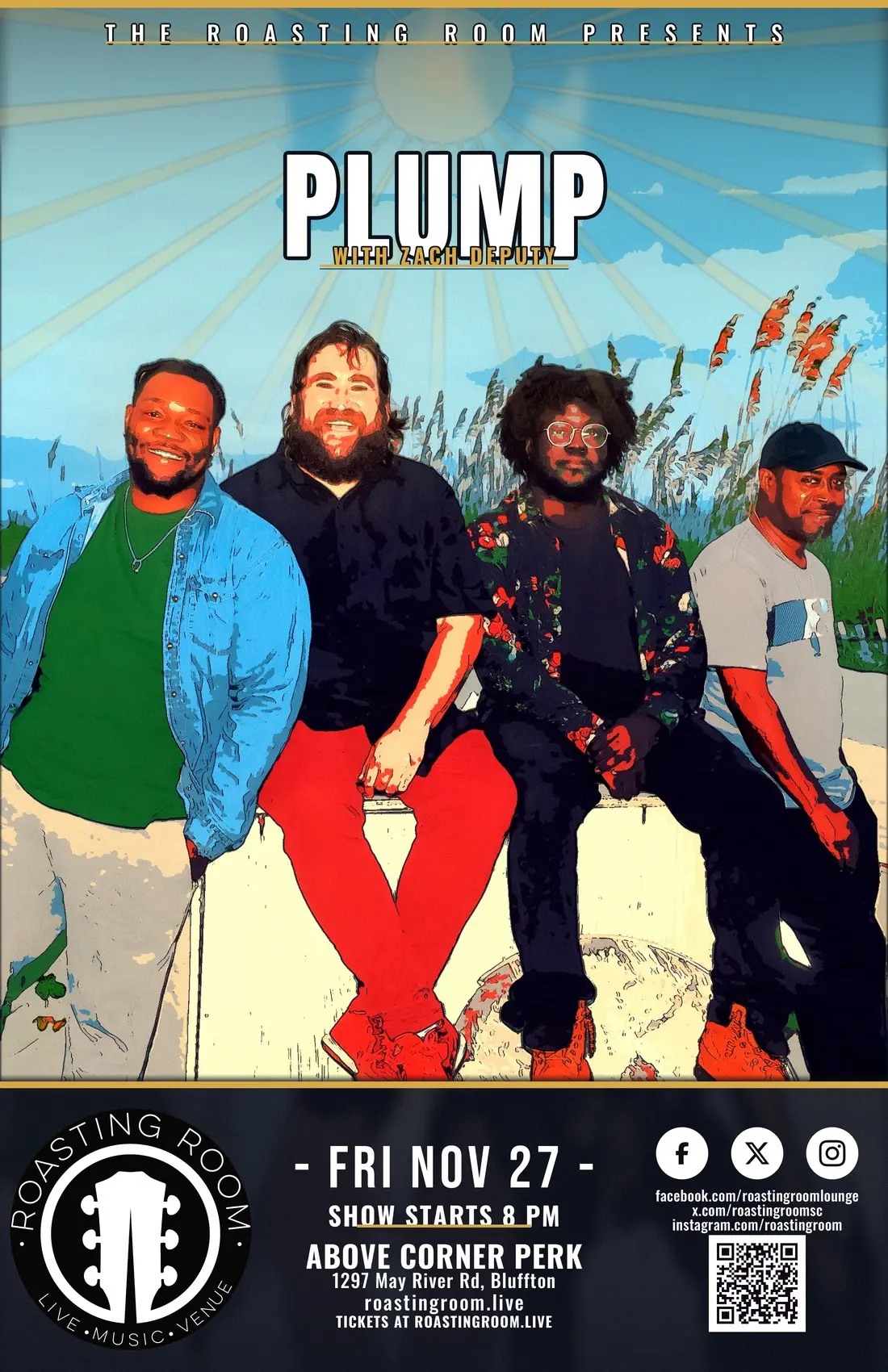 Plump. Friday November 27. Show starts 8 PM.